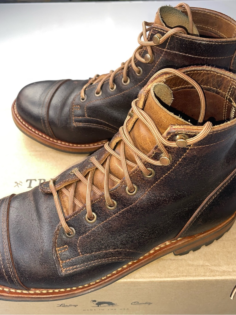Truman Boots (Java Waxed Flesh 9) - Picture 3 of 14